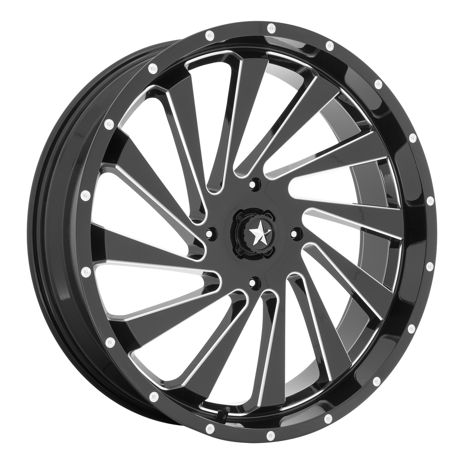 BLADE UTV 22X7 4X137 112 G-BLK-MILL +0