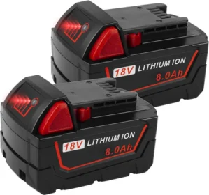 Milwaukee M18 8.0Ah Battery Replacement (2-Pack) | Extended Runtime