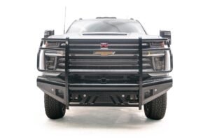 2020-2023 Chevy 2500-3500 HD Black Steel front full guard w/ tow hooks