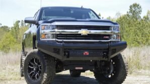 2020-2023 Chevy 2500-3500 HD Black Steel front no guard w/ tow hooks
