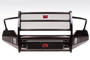 2013-2018 Dodge 1500 Black Steel Full Grill Guard w/ Tow Hooks