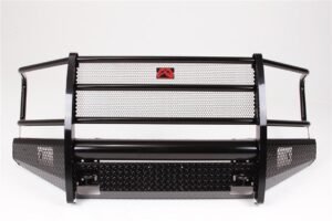 2015-2017 Ford F150 Black Steel Full Grill Guard w/ Tow Hooks