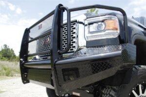2011-2014 GMC HD Front Ranch Bumper w/ Full Guard (2500 – 3500) w/ Tow Hooks