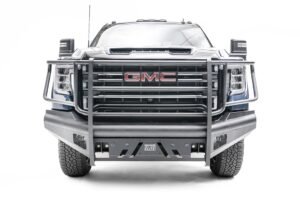 2020-2023 GMC 2500-3500 HD Black Steel Elite Front bumper w/ full grill guard