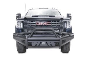 2020-2023 GMC 2500-3500 HD Black Steel Elite Front bumper w/ pre-runner guard