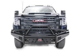 2020-2022 GMC 2500-3500 HD Black Steel Front bumper w/ pre-runner guard