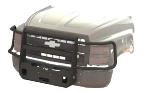 2020-2024 Chevy Kodiak 4500-6500 Winch Mount w/ Mesh Insert