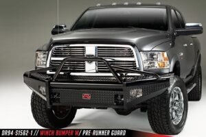 1994-2002 Dodge HD Front Ranch Bumper w/ Pre-runner Guard (2500 – 5500) w/ Tow Hooks