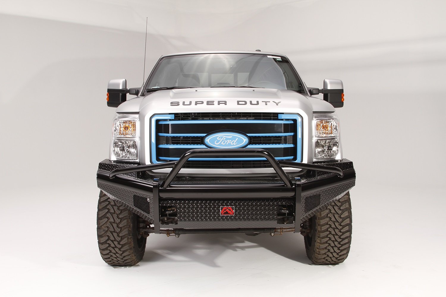 2011-2016 Ford Super Duty Front Ranch Bumper w/ Pre-runner Guard (F250 - F550) w/ Tow Hooks