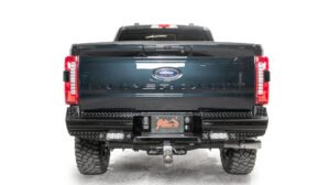 2023-2024 Ford Super Duty F250-F350 Black Steel Rear Bumper