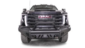2024 GMC HD Black Steel Elite Sensor Front Bumper w/ Pre-Runner Guard