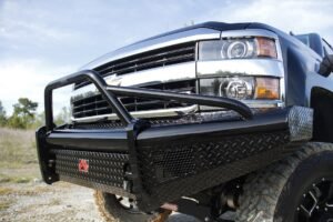 2007.5-2010 Chevy HD Front Ranch Bumper w. Pre-runner Guard (2500 – 3500) w/ Tow Hooks