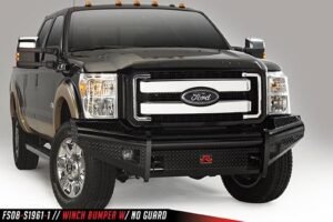 2008-2010 Ford Super Duty Front Ranch Bumper w/ No Guard (F250 – F350) w/ Tow Hooks