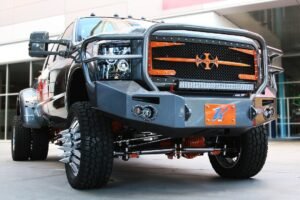 2011-2016 Ford Super Duty F450 – F550 Winch Bumper w/ Full Grill Guard