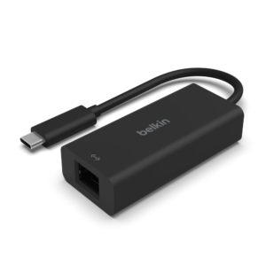 Belkin Connect USB-C to 2.5 Gb Ethernet Adapter – High-Speed Network for Laptops & Tablets