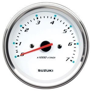 Suzuki – Tachometer – White – 7,000 RPM – 34200-93J34