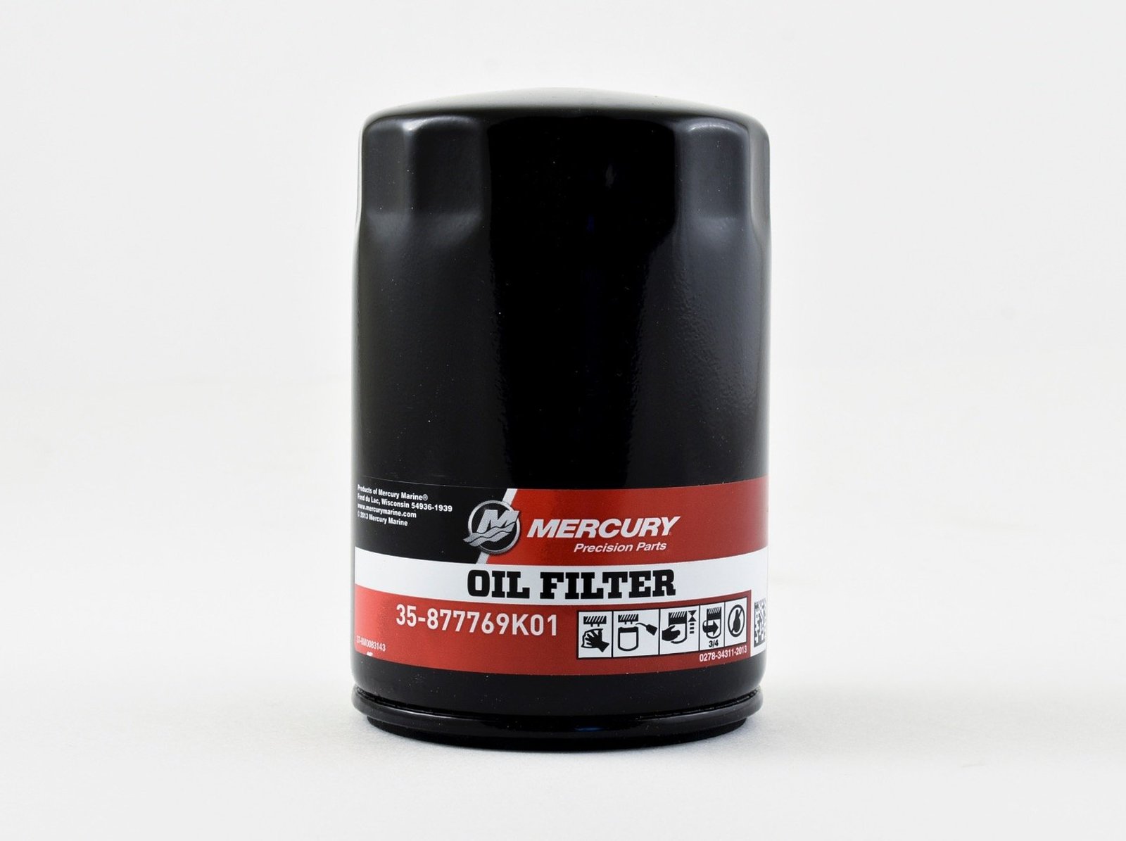 Mercury  Outboard Oil Filter – Fits 200 – 225 – 250 – 275 – 300 – 350 – 400 Verado Pro SCI – 35-877769K01
