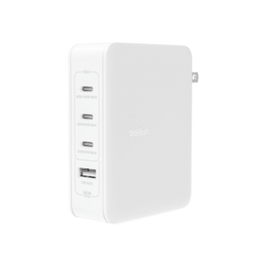 Belkin BoostCharge Pro 140W 4-Port GaN Wall Charger – Fast USB-C & USB-A Charging