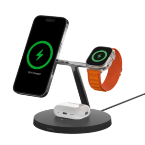 Belkin BoostCharge Pro 3-in-1 Wireless Charger with Official MagSafe 15W – Black