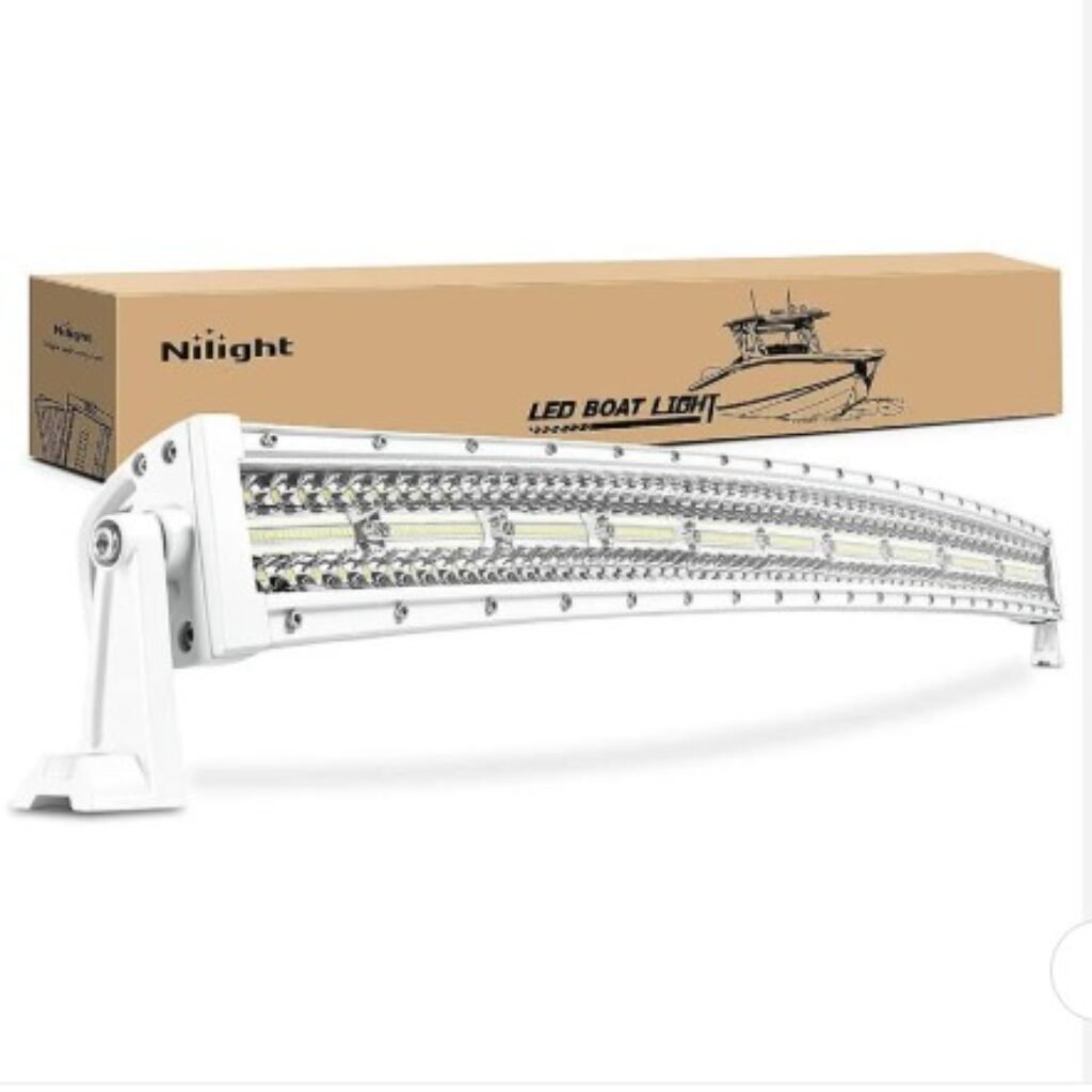 42 Inch 320Leds Spot Flood Combo White Case Led Light Bar