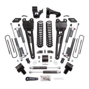 6″ COIL SPRING SUSPENSION SYSTEM WITH FALCON MAX3.3 SHOCKS AND RADIUS ARMS – 2023-2025 FORD SUPER DUTY F250/F350 4WD