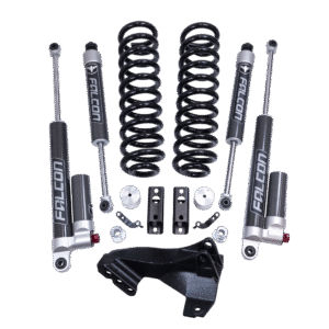 2.5″ Coil Spring Front Lift Kit W/Falcon 2.1 Monotube Fronts And Tow Haul Rear Shocks – Ford Super Duty Diesel 4WD 2020-2025