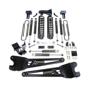 4″ COIL SPRING LIFT KIT WITH FALCON SHOCKS AND RADIUS ARMS – 2023-2025 FORD SUPER DUTY F250/F350 4WD