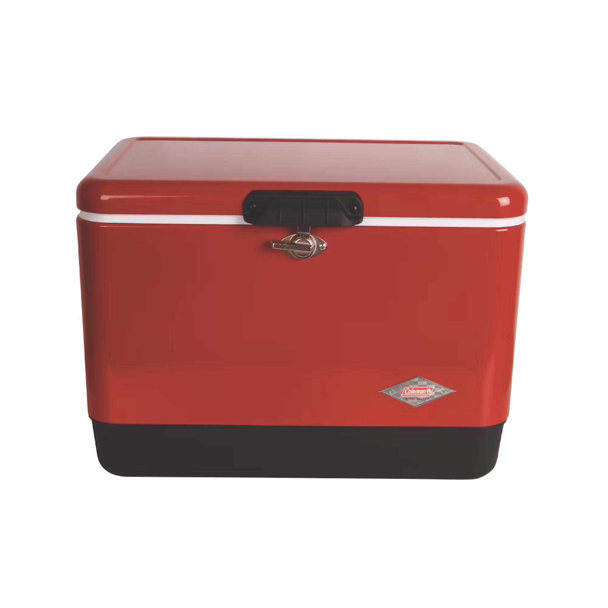 Coleman Vintage 54-Quart Steel Belted® Cooler - Red - Holds Up to 85 Cans