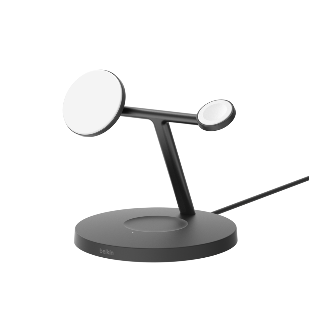 Belkin BoostCharge Pro 3-in-1 Wireless Charging Stand with Qi2 15W - Black