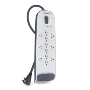 Belkin 12 Outlet Surge Protector with 8ft Power Cord – White | Home & Office Power Strip