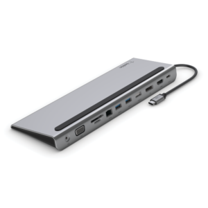 Belkin Connect USB-C 11-in-1 Multiport Dock (Refurbished) – Space Gray – Expand Your Connectivity