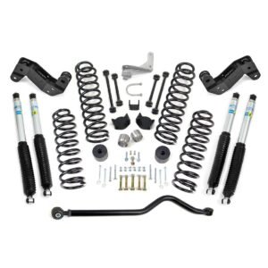 Jeep JK 4″ Coil Spring Kit With Adjustable Track Bar, Caster Correction Bracket, Exhuast Spacer With Bilstein Shocks