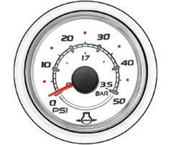 Mercury – Water Pressure Gauge – White Face – 2-1/8 inch Diameter – 79-8M0052871