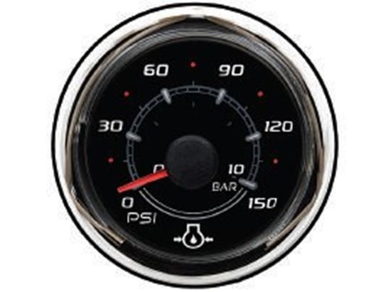 Mercury – Oil Pressure Gauge – 0-150 PSI – Black Face – 2-1/8 inch Diameter – 79-8M0069428