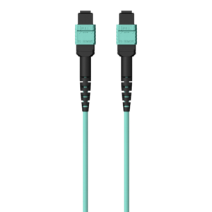 Belkin MTP to MTP 40GB OM3 Fiber Optic Cable – Aqua, 50/125 Multimode