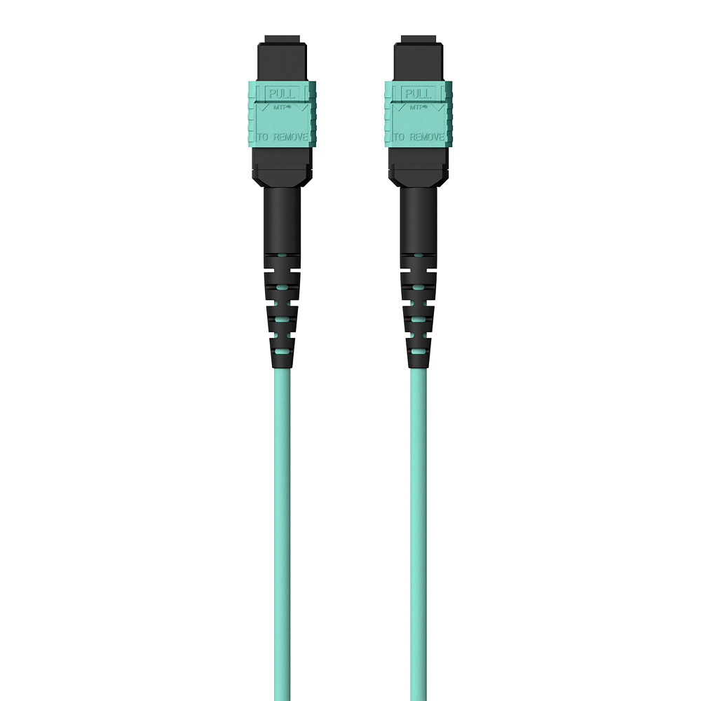 Belkin MTP to MTP 40GB OM3 Fiber Optic Cable - Aqua, 50/125 Multimode