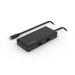 Belkin Connect USB-C 5-in-1 Multiport Adapter Black – USB-C Hub for Laptops & Devices