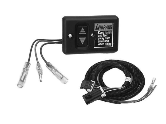 Mercury – Transom Mounted Power Tilt Panel – Rocker Style – 6 Ft Harness – Fits MCM Models with 3 Pin Packard Connector – 87-815200A02