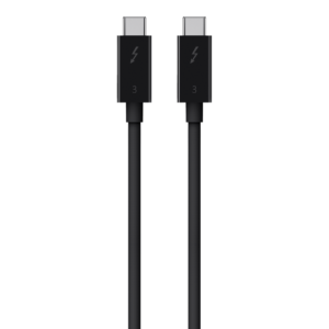 Belkin Thunderbolt 3 Cable (0.5m) – 40Gbps High-Speed Data & Video, Black