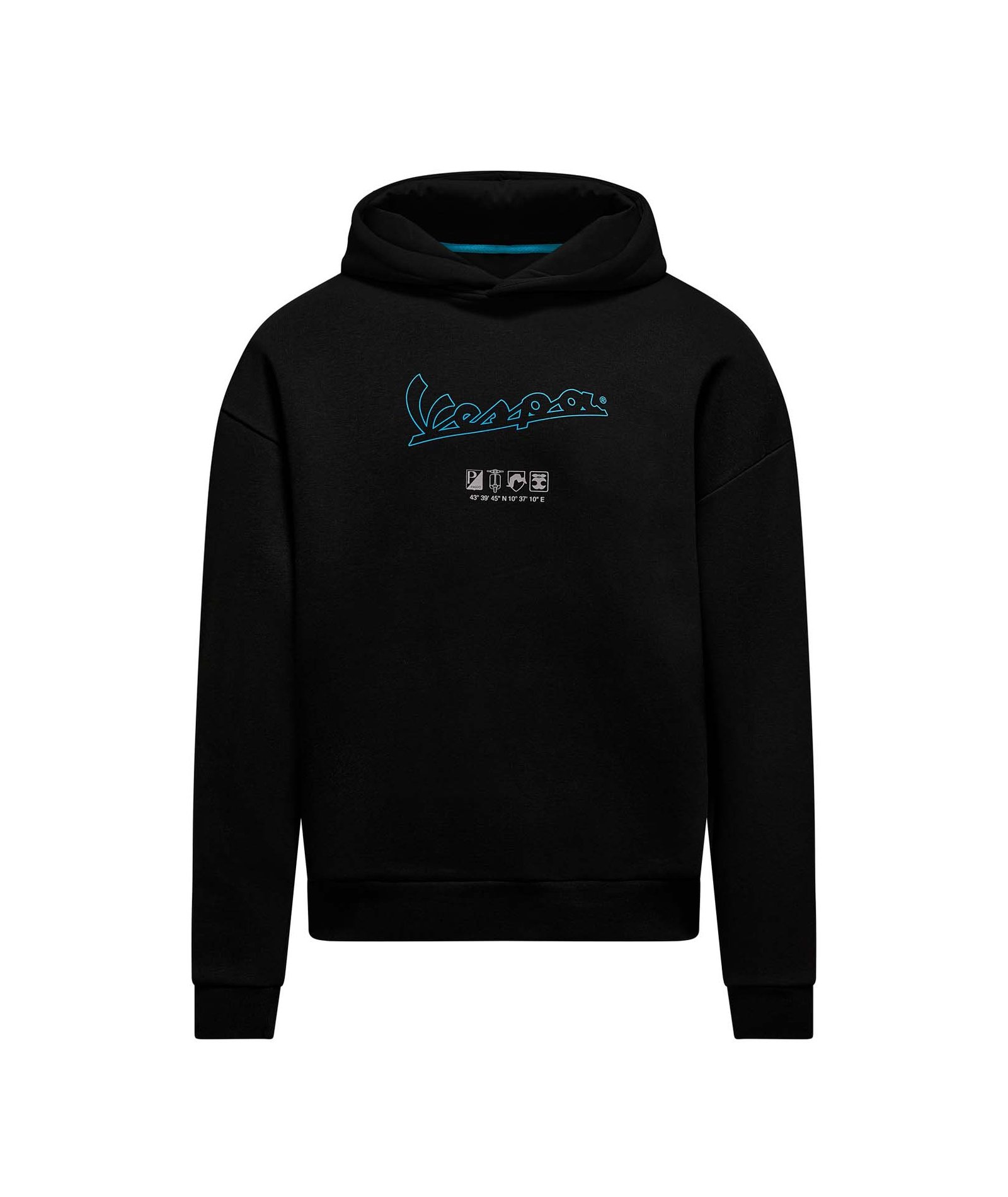 VESPA DEC HOODIE JET BLACK