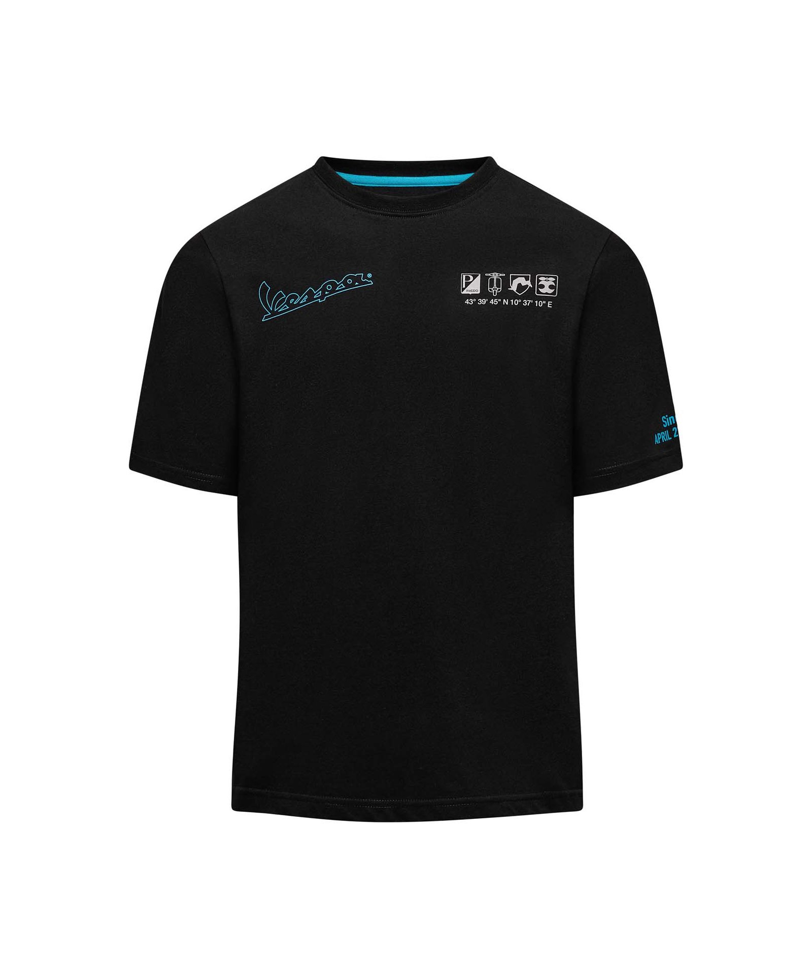 VESPA DEC TEE JET BLACK