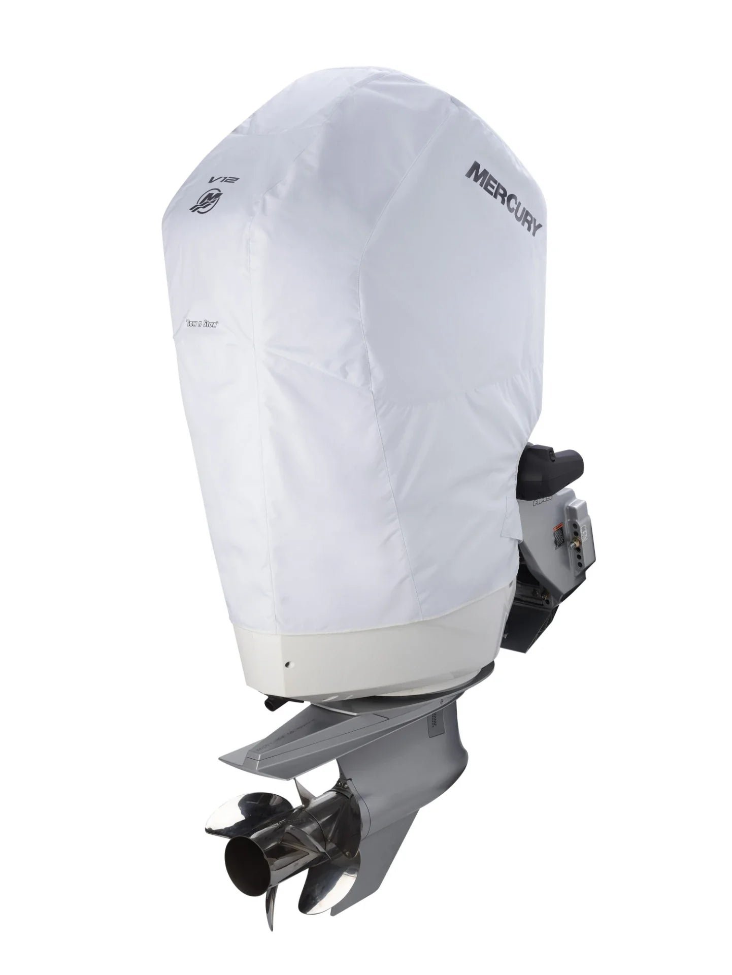 Mercury – Tow N Stow Cover – Verado 600hp V12 (White) – Serial Number 3B060047 & Above – 8M0228539