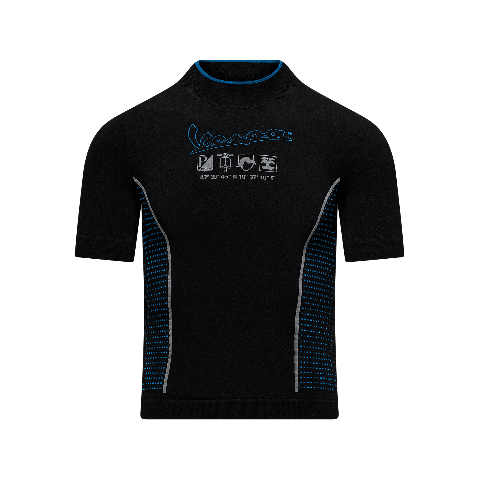 VESPA DEC SEAMLESS TEE JET BLACK