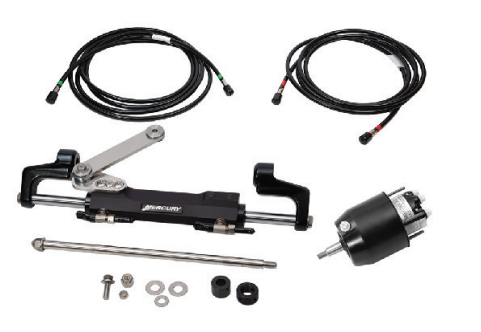 Mercury Quicksilver – Hydraulic Steering Kit – 1.5 Cu Inch – 22 Ft – Fits Hydraulic Steering – 75 HP Engines & Above – 8M0073927
