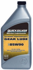 Mercury Quicksilver – Gear Oil – SAE 85W90 Extreme Performance – 32 ounce – 92-8M0111677