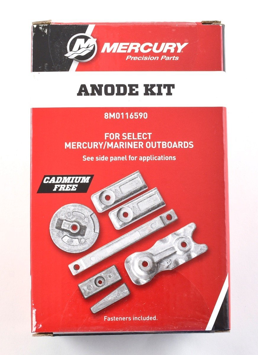 Mercury 97-8M0116590 Outboard Aluminum Anode Kit – Fits 350 HP L6 Verado