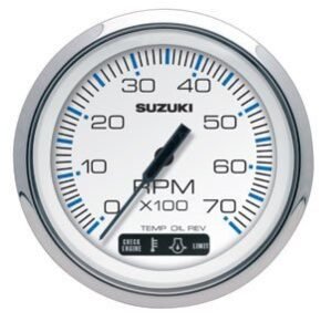 Suzuki – Tachometer w/Monitor – White – 990C0-80101