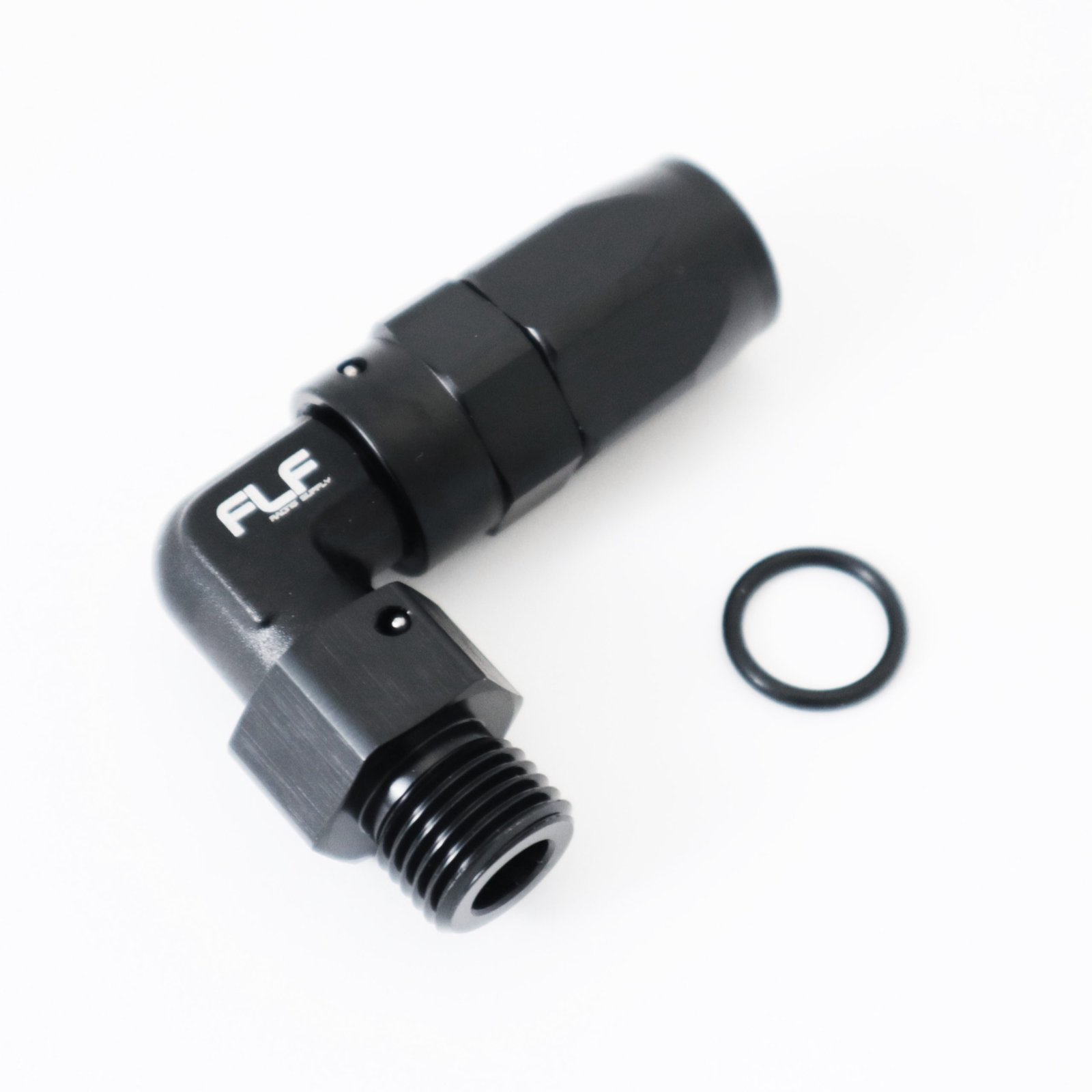 Swivel Hose End (Braided Rubber) – 90 Degree ORB