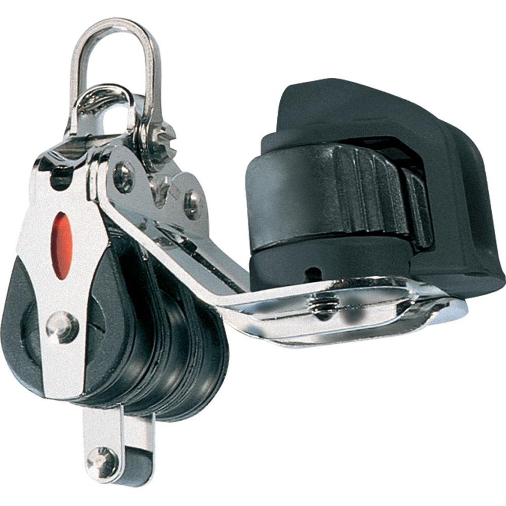 Ronstan Series 20 Ball Bearing Block – Triple – Becket – Cam Cleat – 2-Axis Shackle Head – RF20332