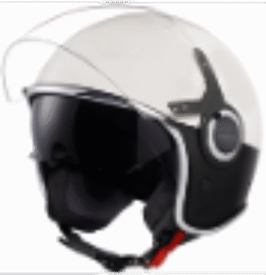 VJ HELMET BICOLOR WHITE/BLACK – DOT